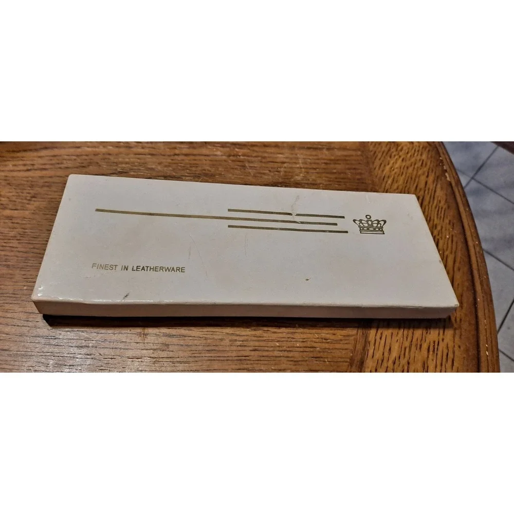 3M Service Award 1972 1million Hours Black Wallet Water Buffalo Calf LeUsed.